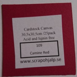 Scrap & Hjälp Cardstock Camine red 12"x12"