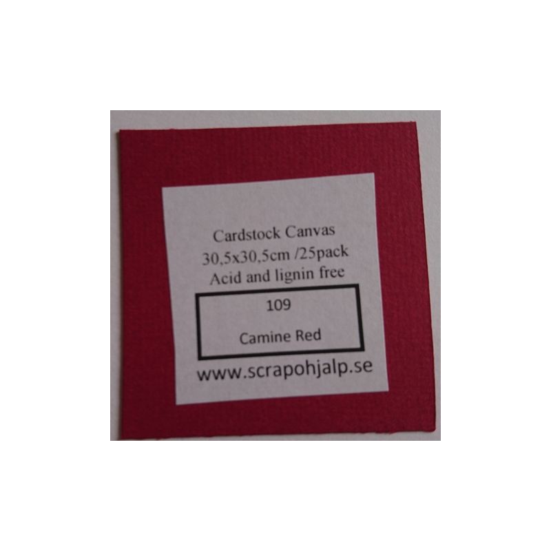 Scrap & Hjälp Cardstock Camine red 12"x12" 25 pack eller styckvis SoH109