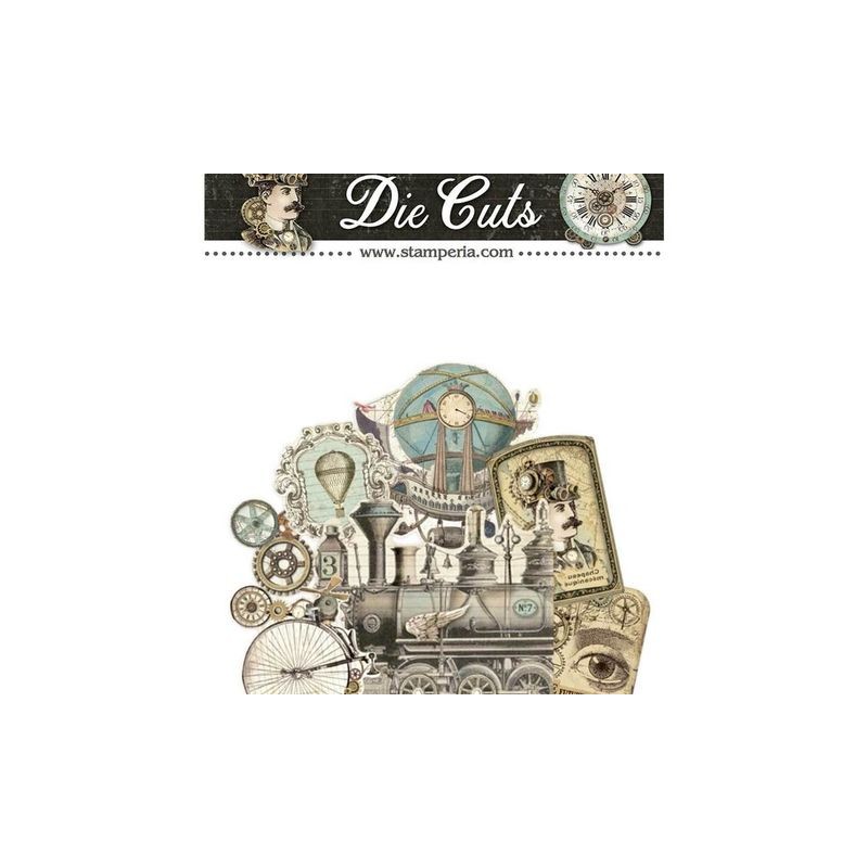 Stamperia Die cuts assorted (Påse) - Voyages Fantastiques 37 pcs
