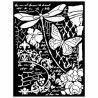 Stamperia Thick stencil cm. 20x25 Dragonfly KSTD030