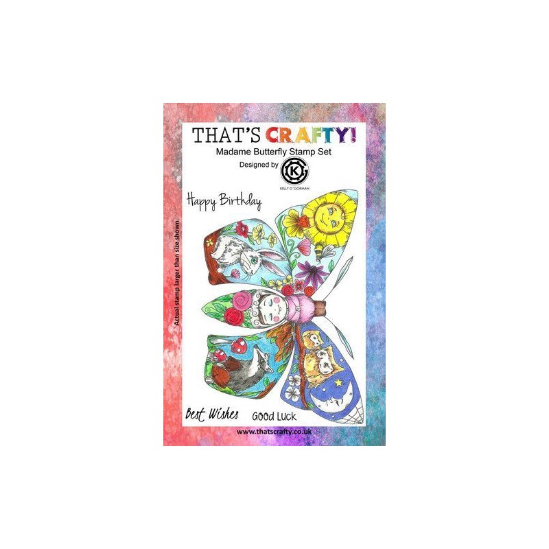 That's Crafty! Clearstamp A5 - Madame Butterfly
