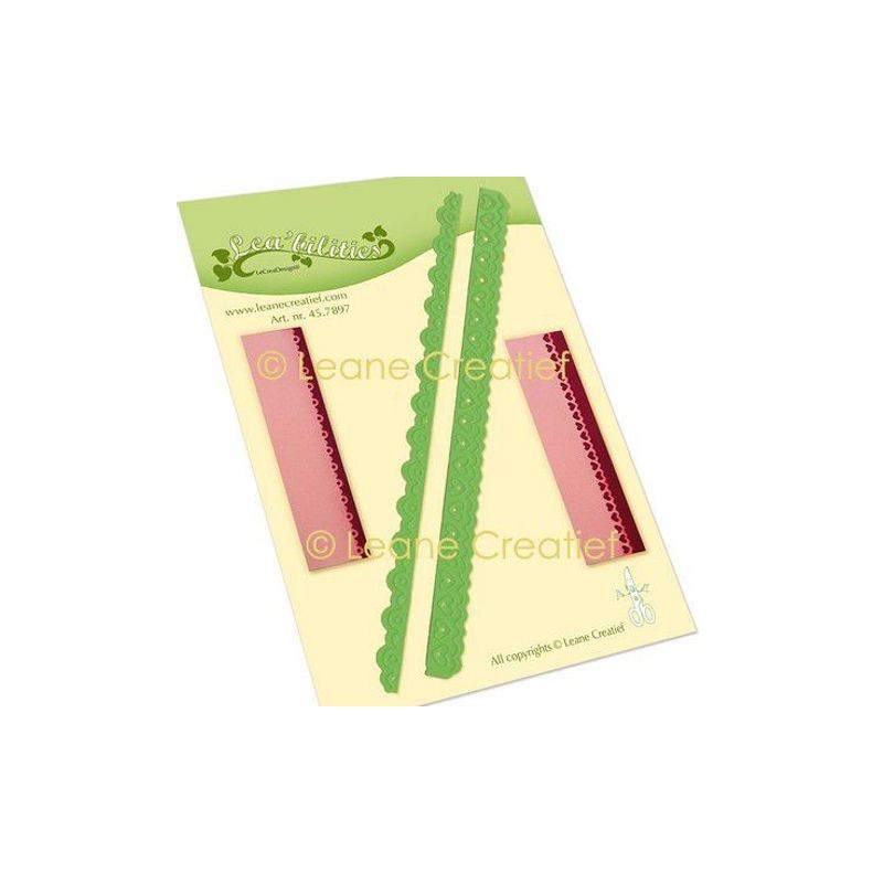 LeCrea - Leabilitie Card edges scallop  heart cut emb. die