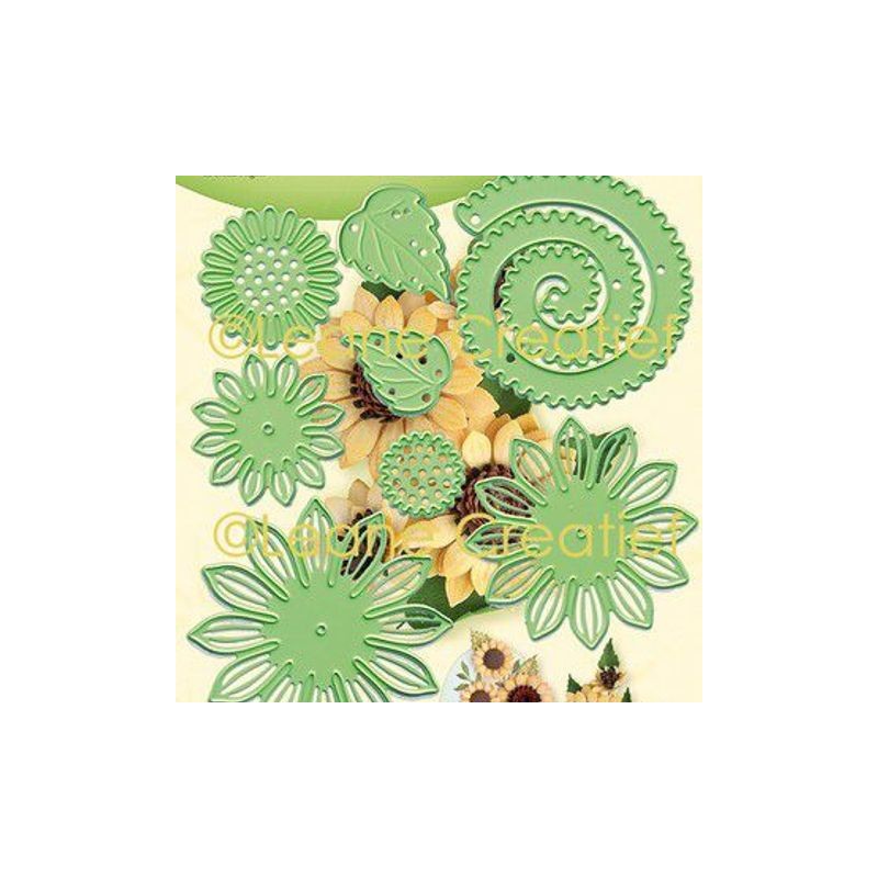 LeCrea - Leabilitie Sunflower 3D 019 Combi cut and embossing die