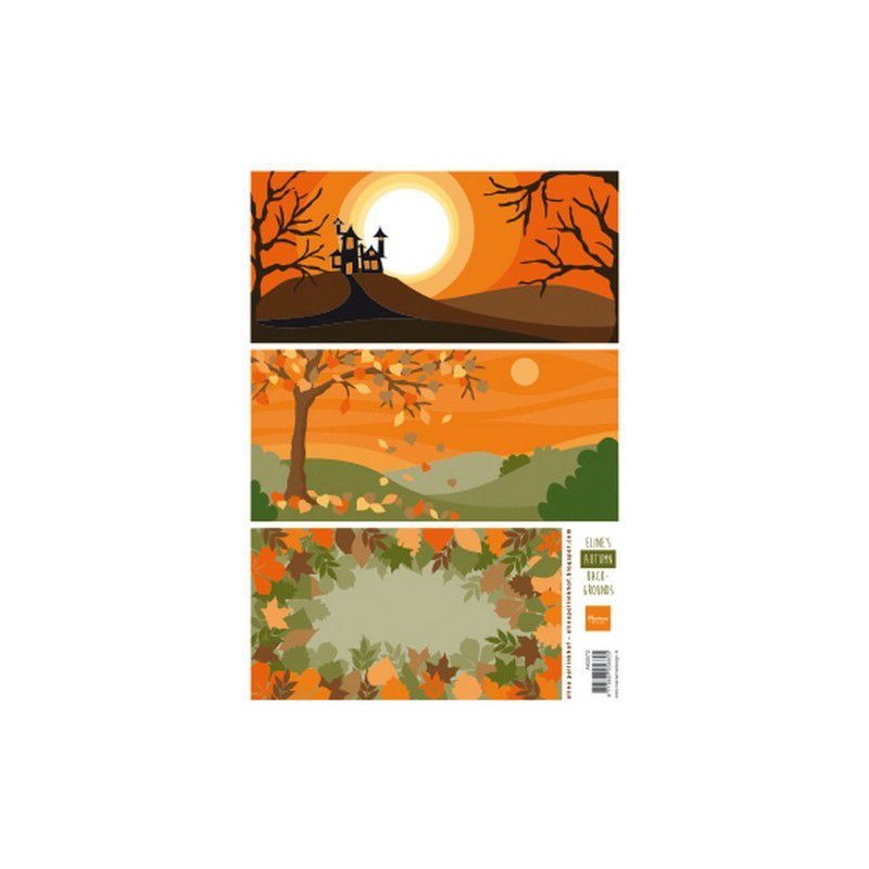 Marianne D Decoupage A4 sheet Eline‘s Autumn Backgrounds
