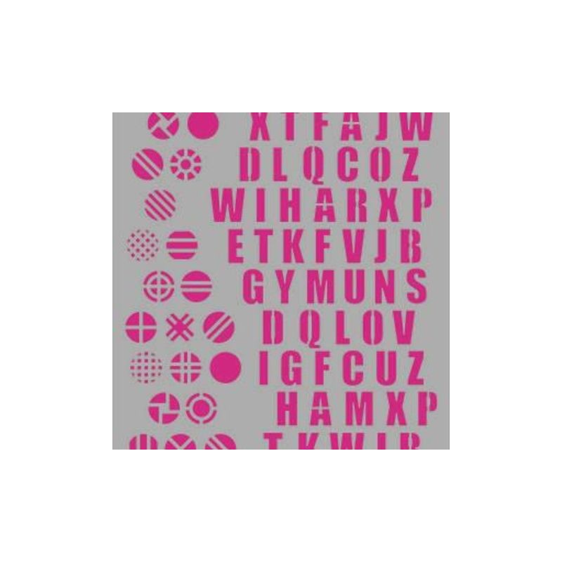 Pronty Mask stencil Pattern Alfabets A5  by Jolanda
