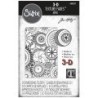 SIZZIX TIM HOLTZ 3D MINI A7 EMBOSSINGFOLDER "Mechanics"