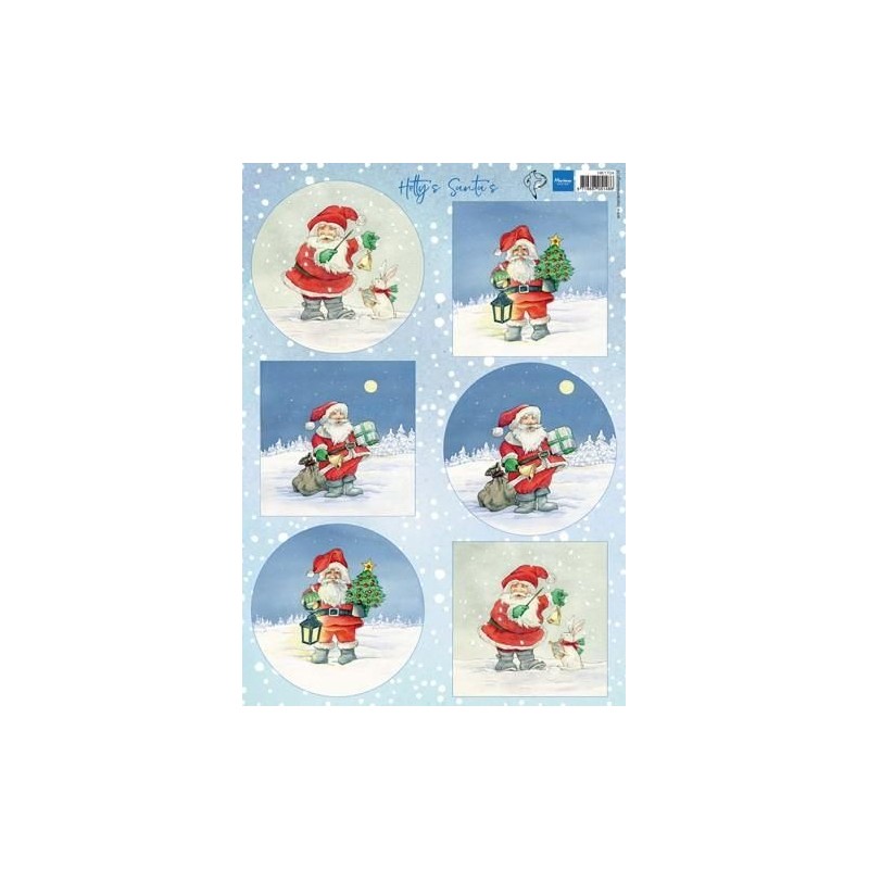 Marianne D Decoupage Hetty`s Santas A4