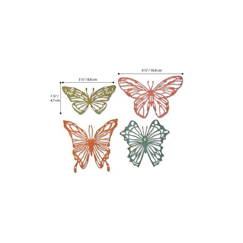 Sizzix Thinlits Die Set - 4PK Scribbly Butterflies  Tim Holtz