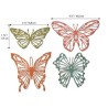 Sizzix Thinlits Die Set - 4PK Scribbly Butterflies  Tim Holtz