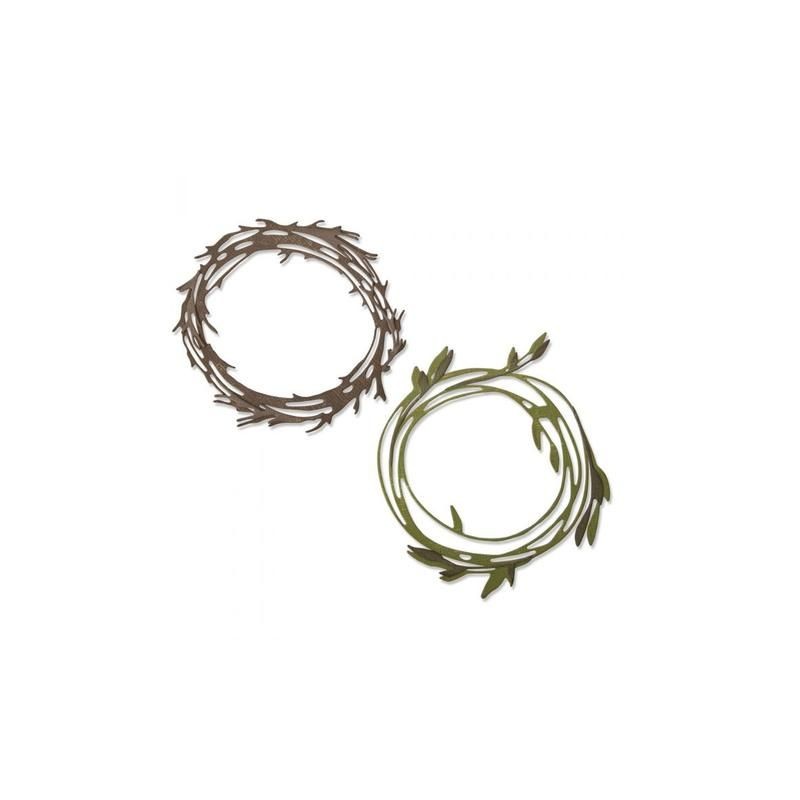SIZZIX TIM HOLTZ THINLITS DIE "Funky Wreath"