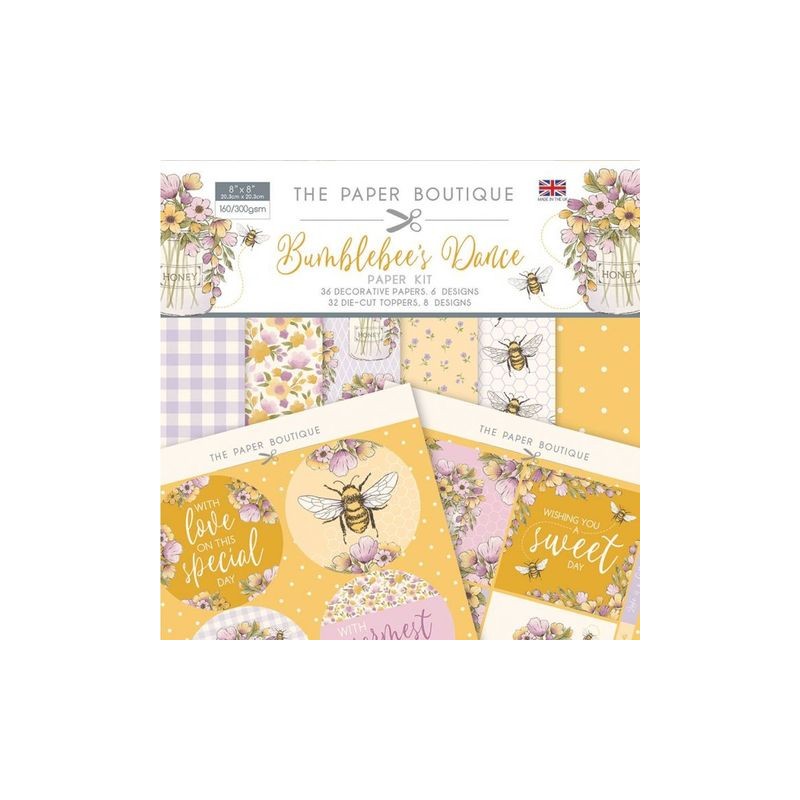 The Paper Boutique  8x8 Bumblebee's Dance paper kit