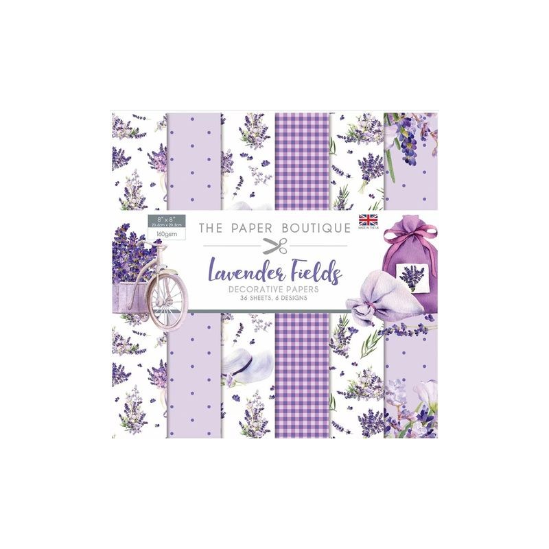 Creative Expressions The Paper Boutique Lavender fields 8x8 Paper pad