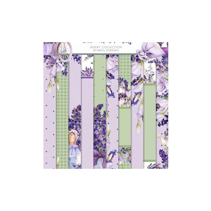 The Paper Boutique A4 Lavender fields Insert Collection