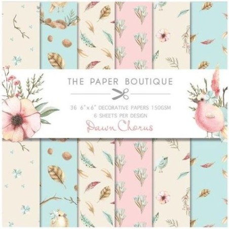 Creative Expressions The Paper Boutique Paperpad 6x6 "Dawn Chorus"