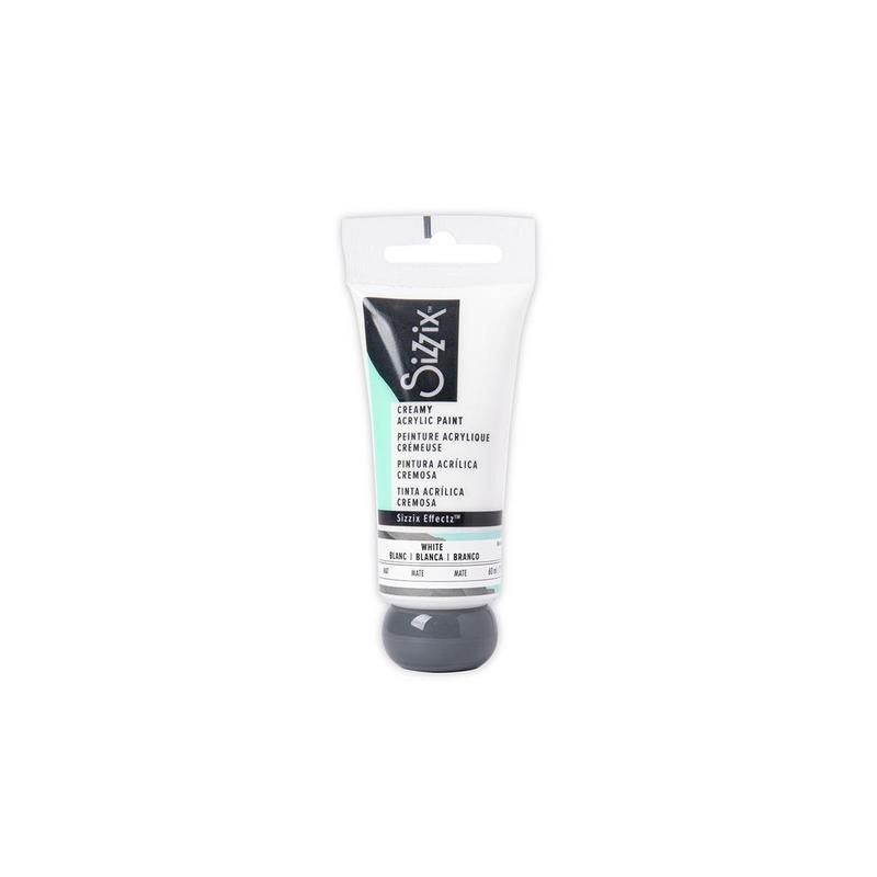 Sizzix Effectz "Creamy Matte Acrylic Paint - White 60ml"