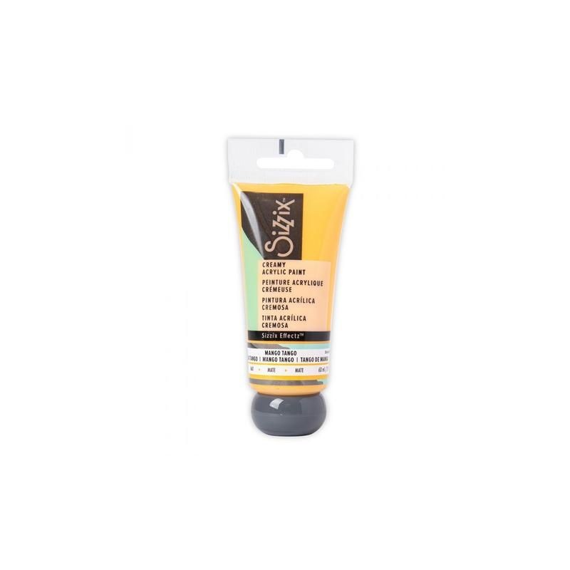 Sizzix Effectz "Creamy Matte Acrylic Paint - Mango 60ml"