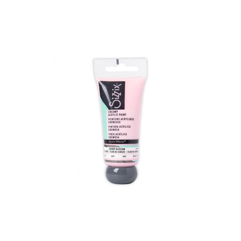 Sizzix Effectz "Creamy Matte Acrylic Paint - Cherry Blossom 60ml"