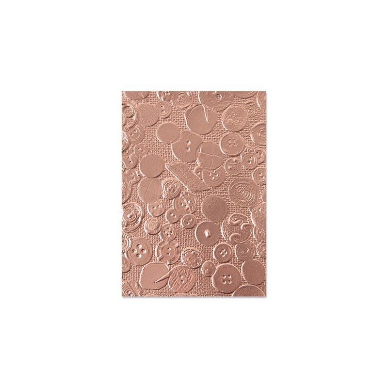 Sizzix 3-D Textured Impressions EmbossingFolder Vintage Buttons  Eileen Hull