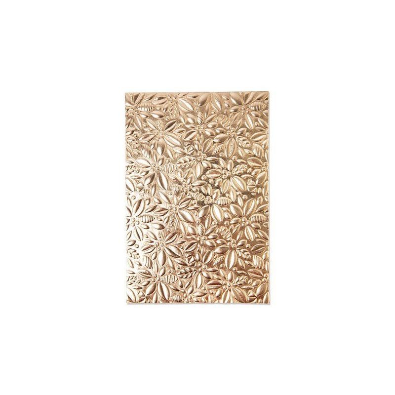 Sizzix 3-D Textured Impressions EmbossingFolder Holly  Kath Breen
