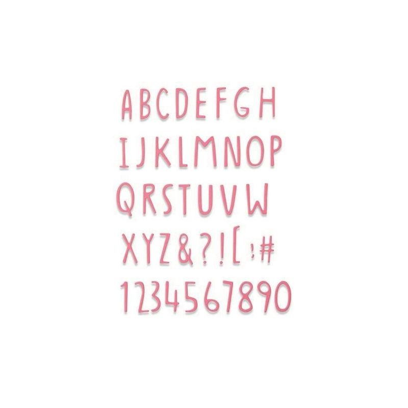 Sizzix Thinlits Die - Hand Drawn Alphabet  Jenna Rushforth