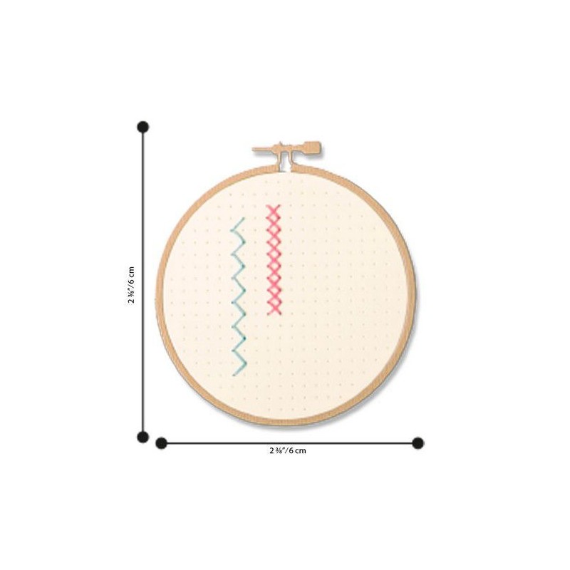 Sizzix Thinlits Die Set - 2PK Embroidery  Olivia Rose