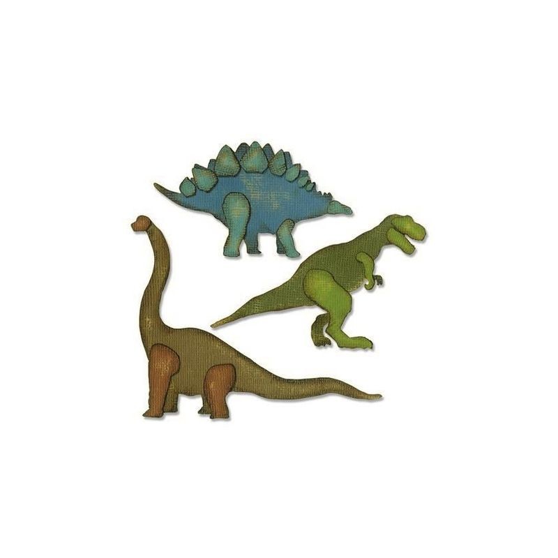 Sizzix Thinlits Die Set - 3PK Prehistoric Dinos