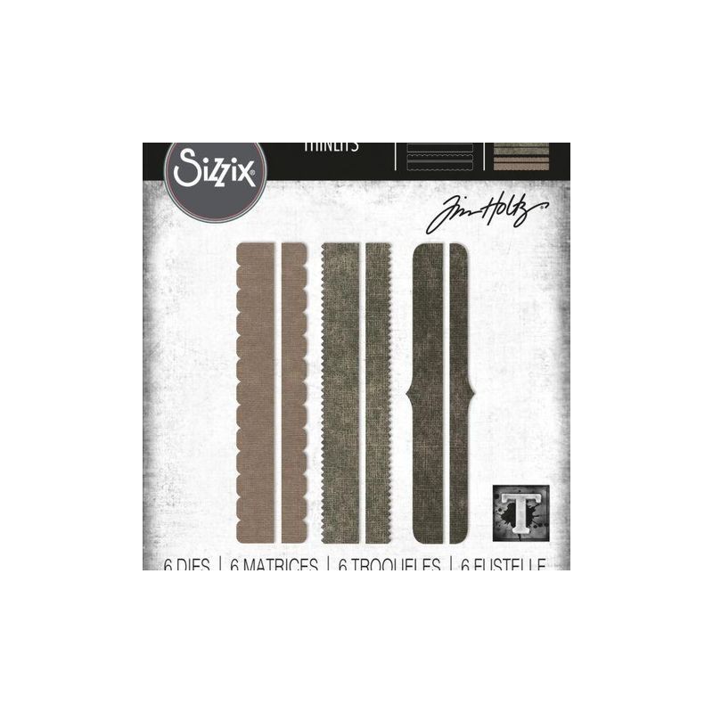 SIZZIX TIM HOLTZ THINLITS DIE "Decorative Trims"