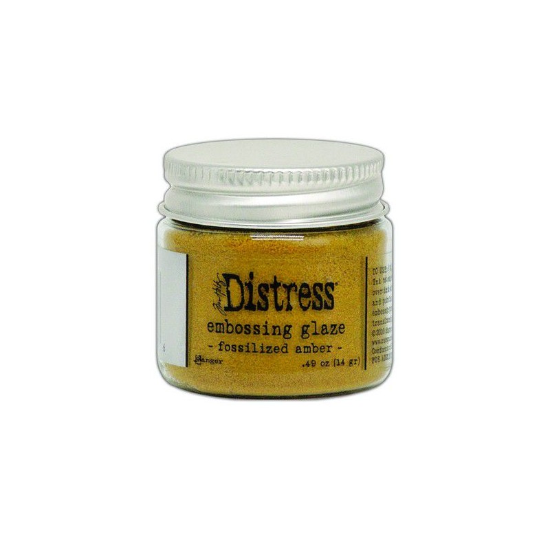 Ranger Distress Embossing Glaze Fossilized Amber  Tim Holtz