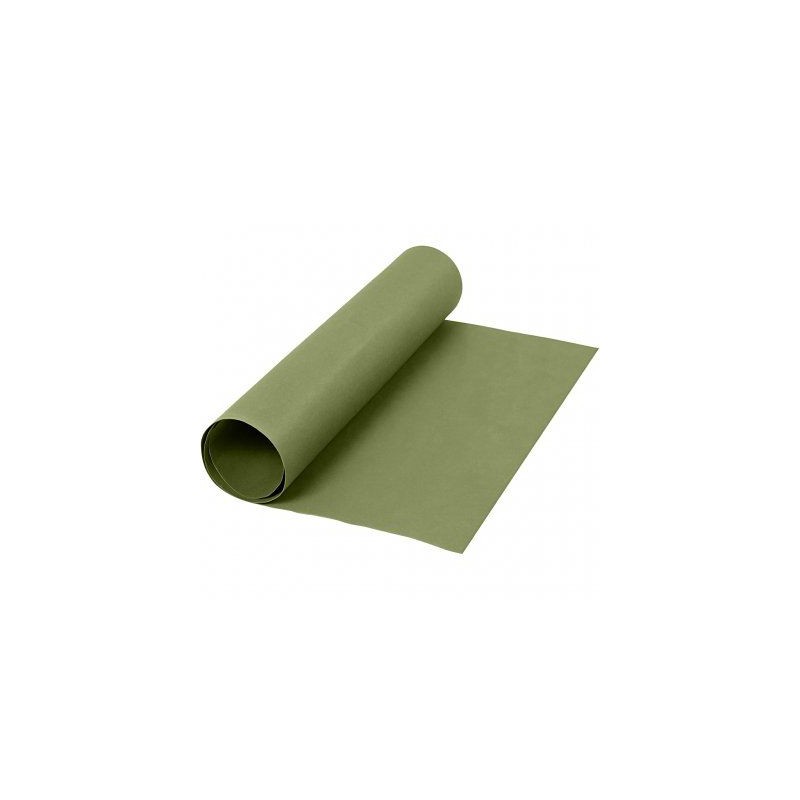 Läderpapper - Grön Rulle 1 m x 50 cm