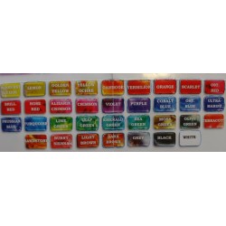 Colourcraft Brusho Styckvis / Burk 15 g. Rose Red