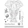 Creative Expressions  Pink ink A5 clear stamp elephant