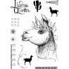 Creative Expressions  Pink ink A5 clear stamp llama queen
