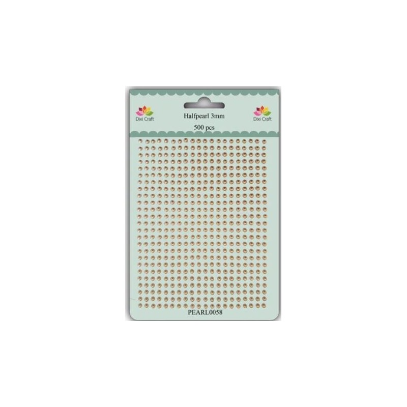 Dixi Craft Halfpearl 500 st/fp 3mm, Gold