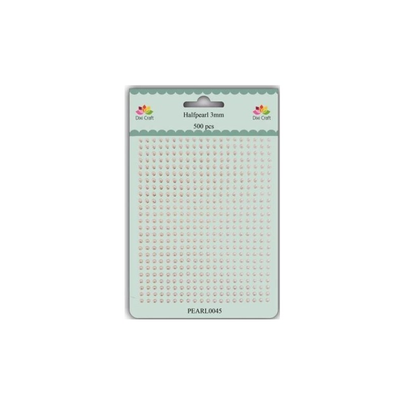Dixi Craft Halfpearl 500 st/fp 3mm, Creme Caramel