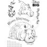 Creative Expressions Pink Ink Designs Clear stamp Hip Hippo-Ray