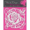 Creative Expressions  Pink ink stencil 8x8" english garden