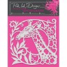 Creative Expressions  Pink ink stencil 8x8" gentle giraffe