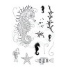 Creative Expressions Pink Ink  A6 Clear Stamp Seahorse :