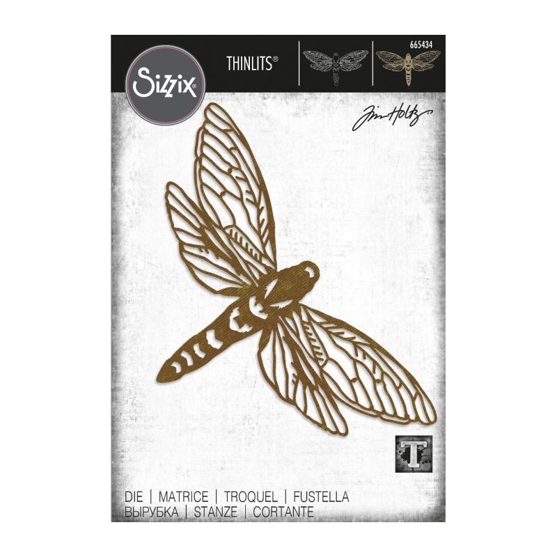 SIZZIX TIM HOLTZ THINLITS DIE "Perspective Moth"