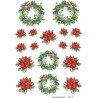 Lazer Design klippark A4 Julblommor o kransar