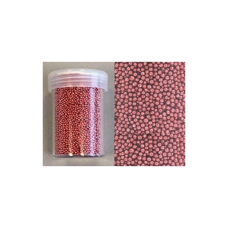 Mini pearls (holeless) Caviar Beads 0,8-1,0mm coral 22 gram