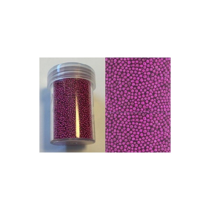 Mini pearls (holeless) Caviar Beads 0,8-1,0mm fuchsia 22 gram