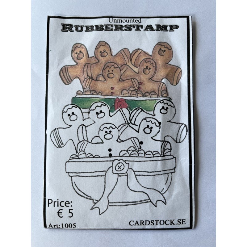 Cardstock.se Stämpel Pepparkakor i skål