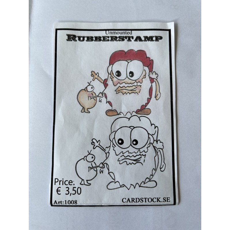 Cardstock.se Stämpel Drar tomte i skägget