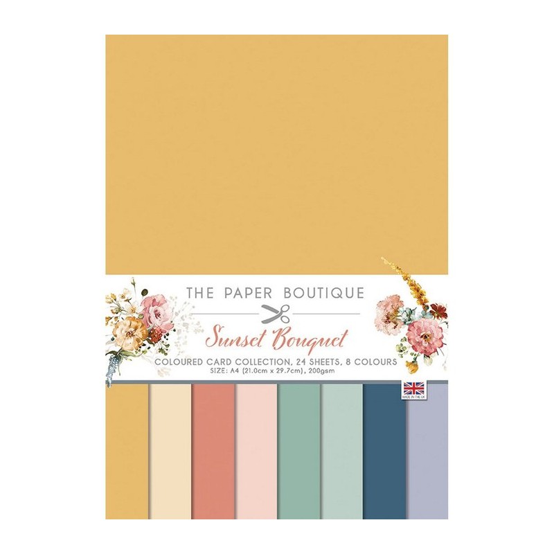 Creative Expressions The Paper Boutique Colour card collection Sunset bouquet