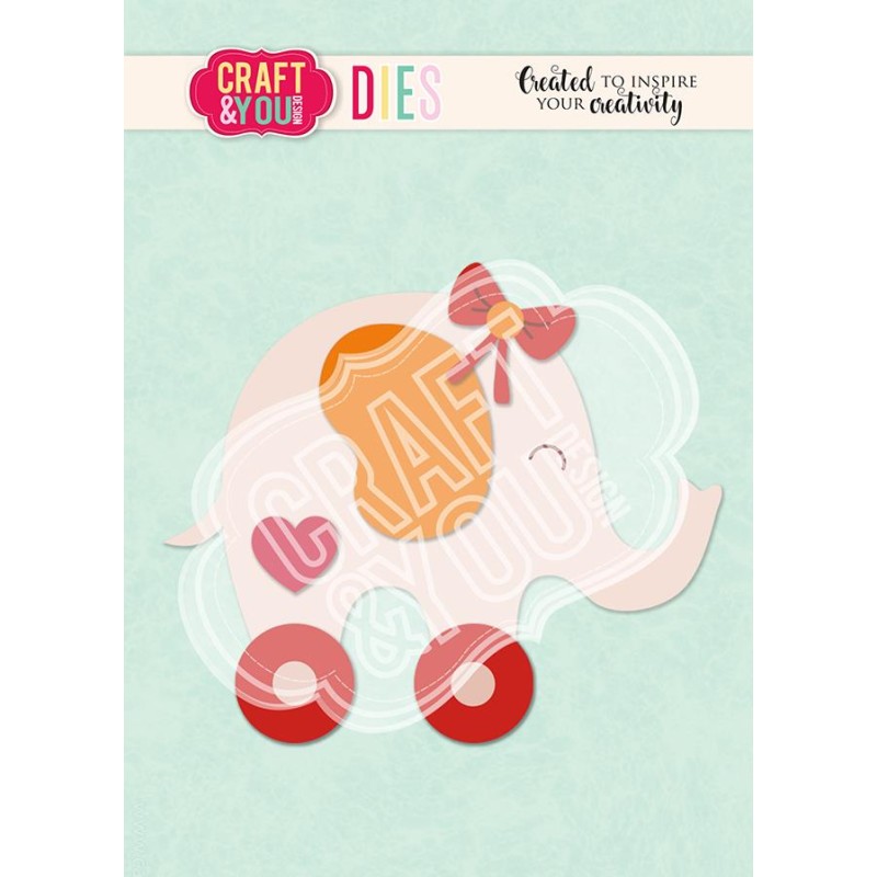 Craft&You Cutting Die  “Elephant Baby Toy"