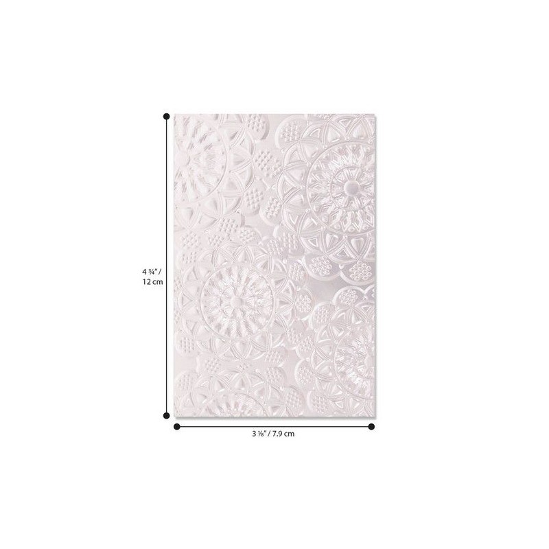 SIZZIX 3-D Textured EMBOSSINGFOLDER A6 Doily