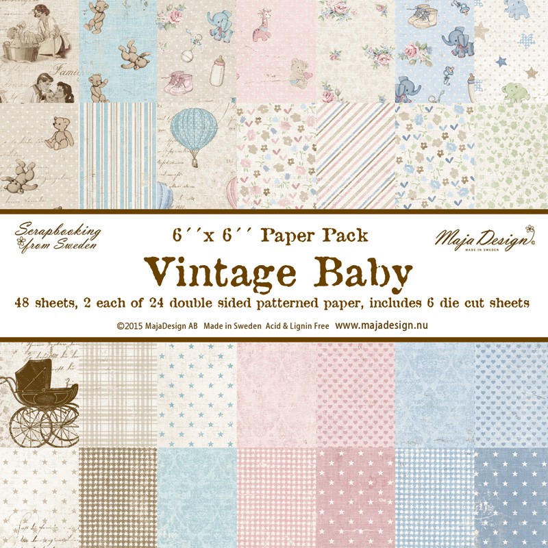 Maja Design 12x12 Vintage Baby - Collection Pack