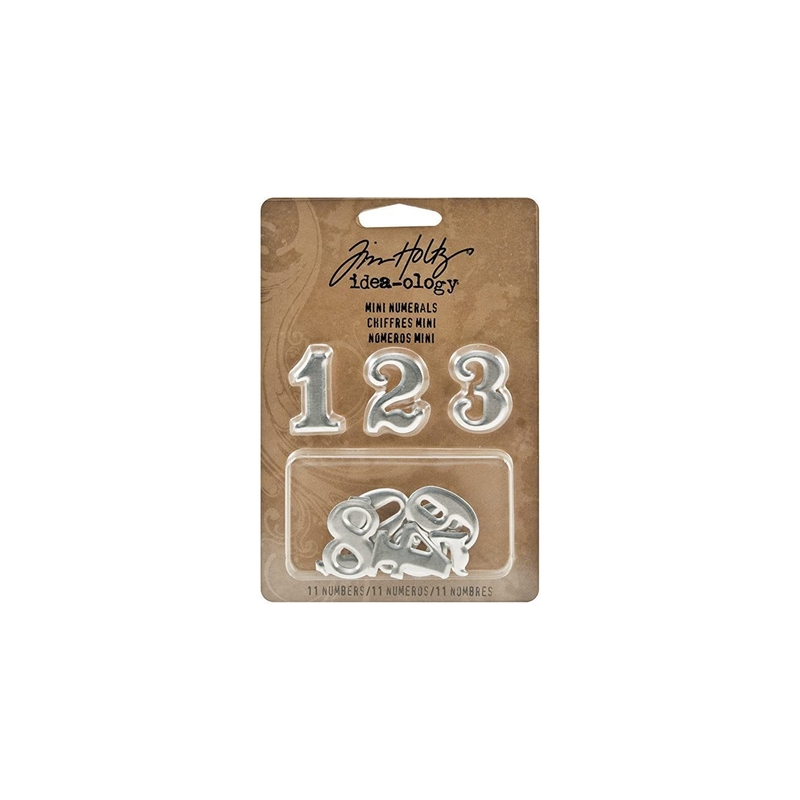 Tim Holtz Idea-ology 11st Mini Number silver