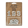 Tim Holtz Idea-ology 11st Mini Number silver